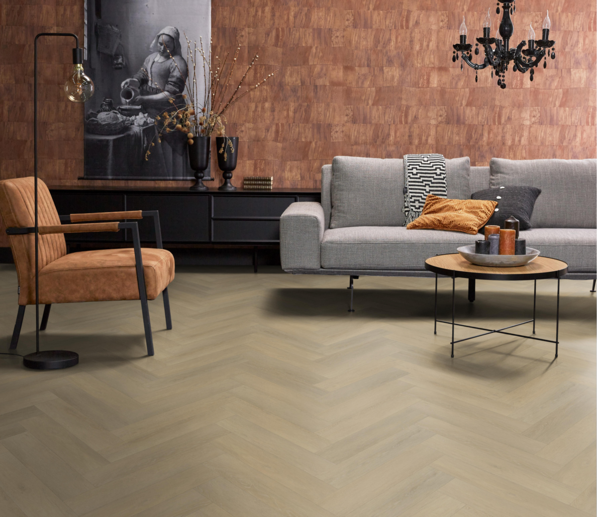 Herringbone dryback natural - Afbeelding 6