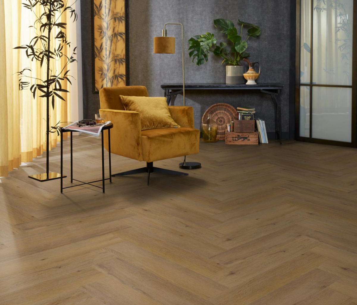 YUP Leyton herringbone click SRC dark oak - Afbeelding 7