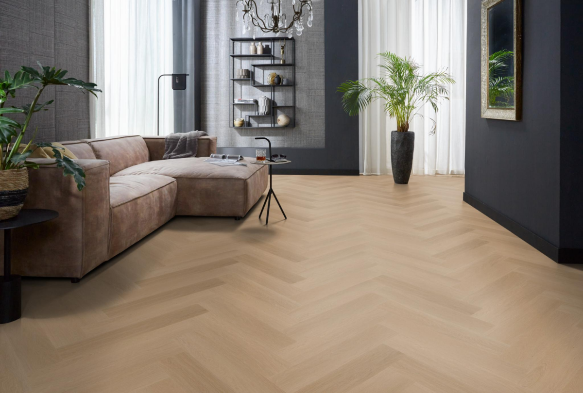 YUP Fulham herringbone dryback dark oak - Afbeelding 4