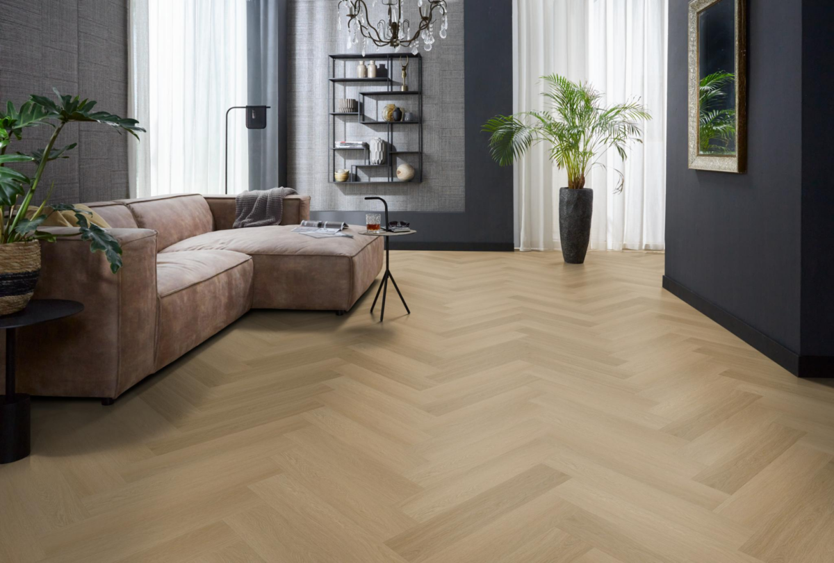 YUP Fulham herringbone dryback warm oak - Afbeelding 4