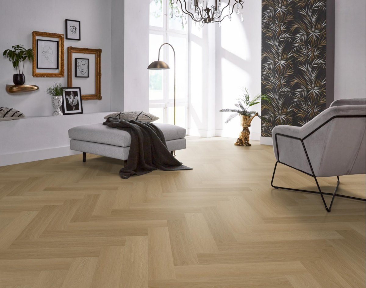 YUP Fulham herringbone dryback warm oak - Afbeelding 5