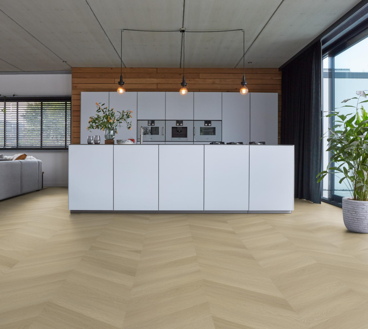 YUP Fulham chevron dryback natural oak - Afbeelding 10