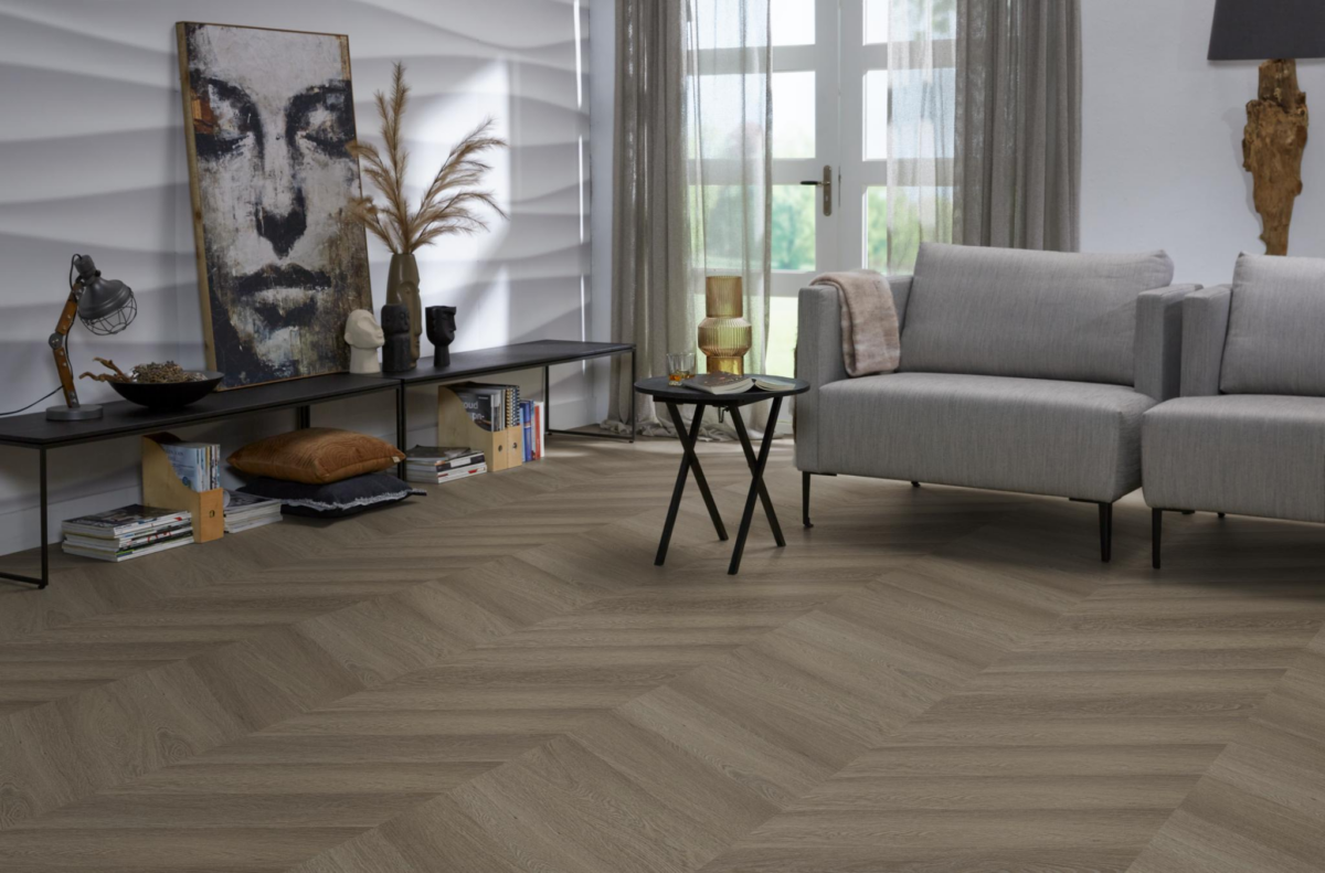 YUP Fulham chevron dryback brown - Afbeelding 3