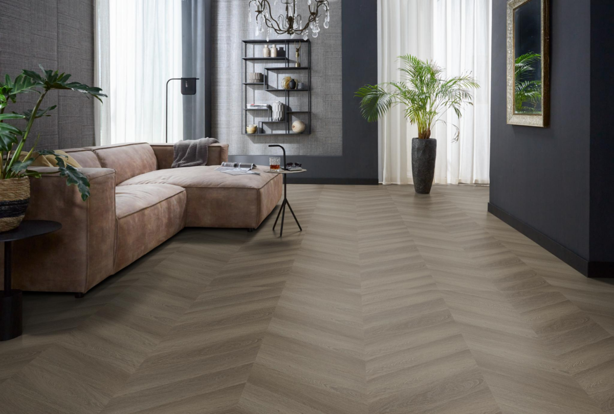 YUP Fulham chevron dryback brown - Afbeelding 4