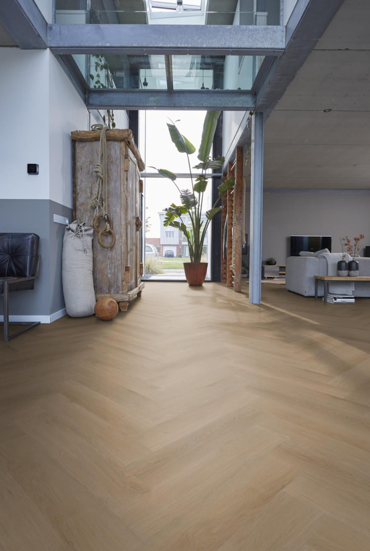 YUP Merton herringbone click natural oak - Afbeelding 13