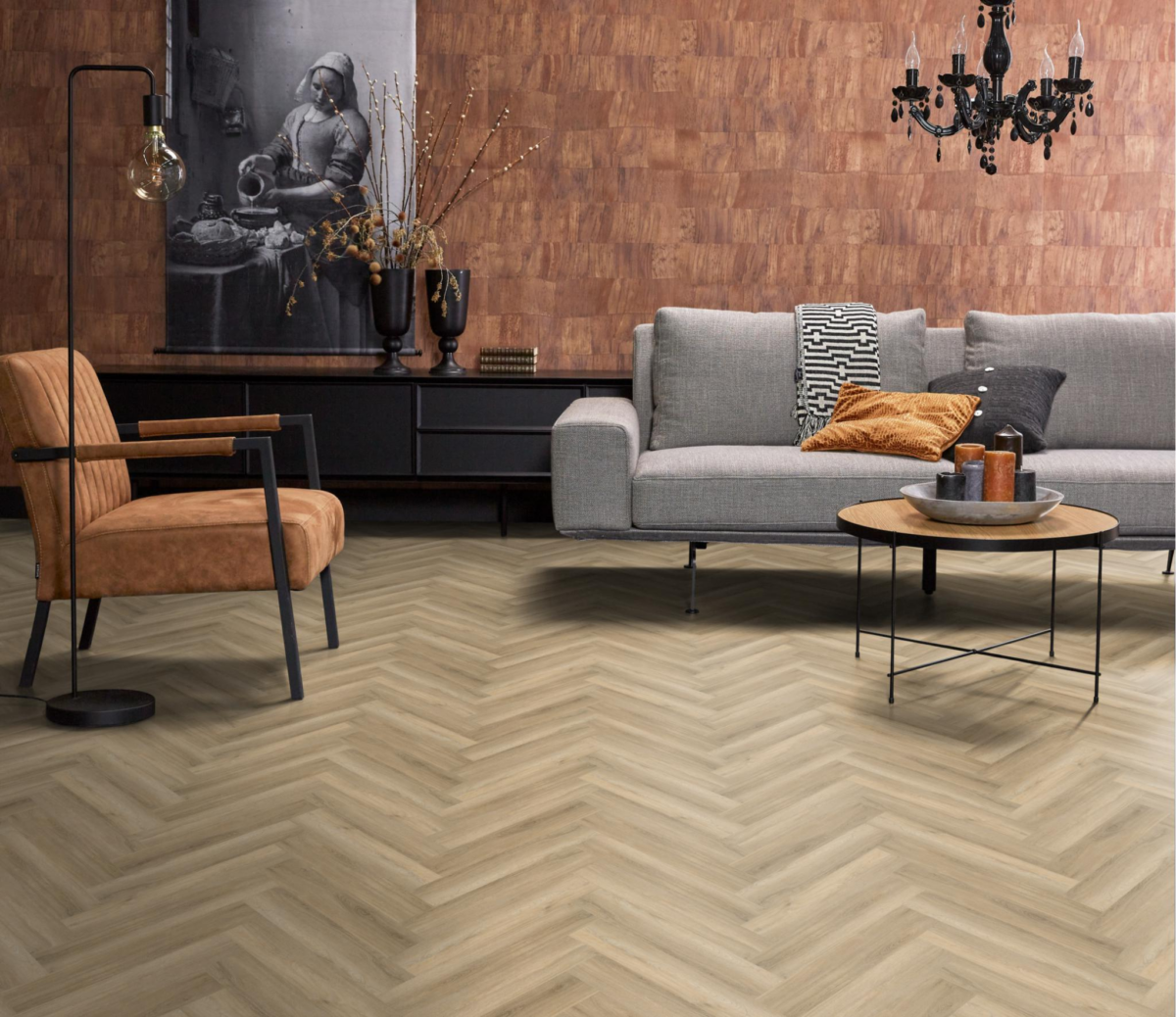 YUP Herringbone dryback beige - Afbeelding 6
