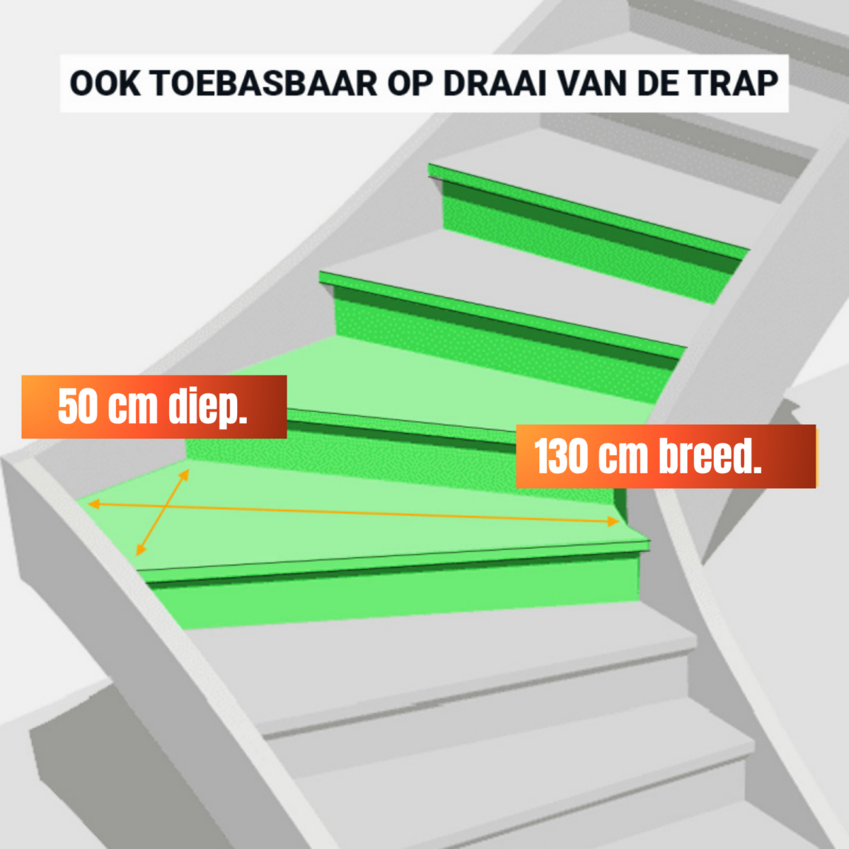 Traptreden Set PVC Leyton Dark Oak - Set 4 tredes 3,8/18/55 x 130cm - Afbeelding 8