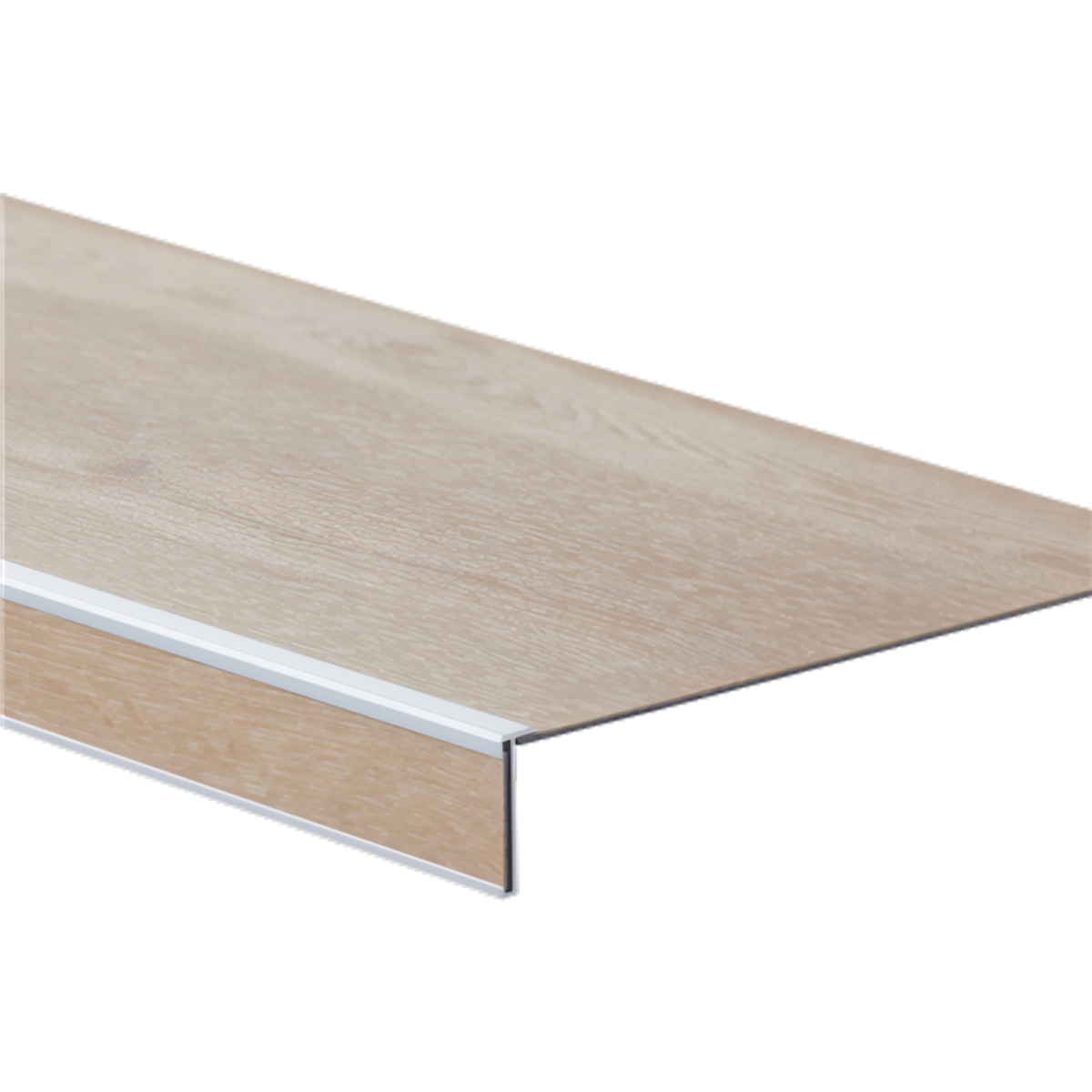 LB2 Traptreden Set PVC Leyton Beige - Set 4 tredes 3,8/18/55 x 130cm - Afbeelding 1