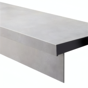 Overzettreden Set PVC Victoria Light Grey - Dubbele trede 55x142 + 2 stootborden 18x142