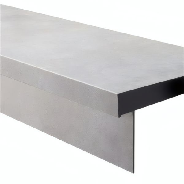 Overzettreden Set PVC Victoria Light Grey - Dubbele trede 55x142 + 2 stootborden 18x142